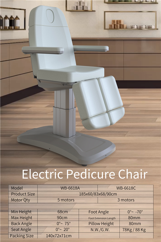 Wholesale luxury Foldable Electrical Pedicure Chair 